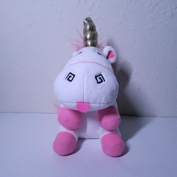 Universal Studios Despicable Me Agnes Fluffy Unicorn Cutie Plush - Picture 2 of 8